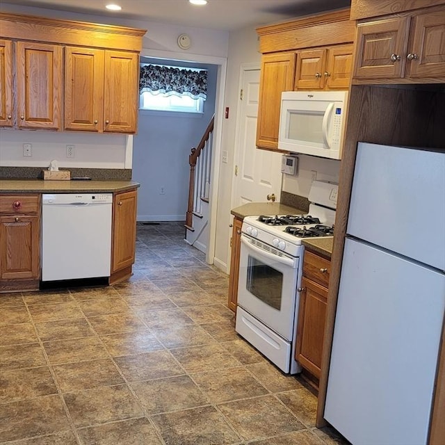 kitchen featuring white appliances