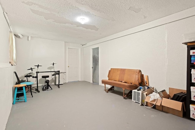 112 Stoddard Dr, North Attleboro, MA 02760 - below grade area with a textured ceiling