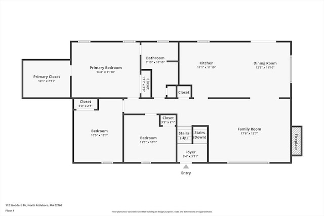 112 Stoddard Dr, North Attleboro, MA 02760 - property floor plan