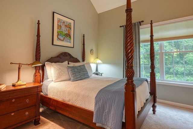 44 Stevens Rd Unit 44, Hudson, MA 01749 - bedroom with carpet and vaulted ceiling