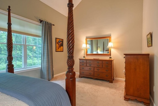 44 Stevens Rd Unit 44, Hudson, MA 01749 - bedroom featuring light carpet and lofted ceiling