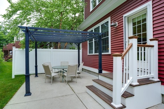 44 Stevens Rd Unit 44, Hudson, MA 01749 - view of patio / terrace with outdoor dining area and a pergola