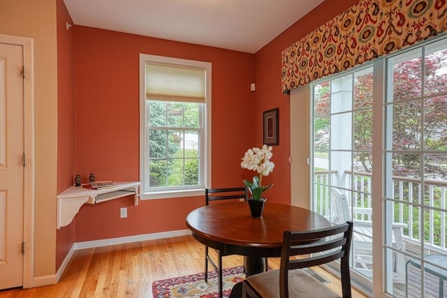 44 Stevens Rd Unit 44, Hudson, MA 01749 - dining area featuring light wood-type flooring and baseboards