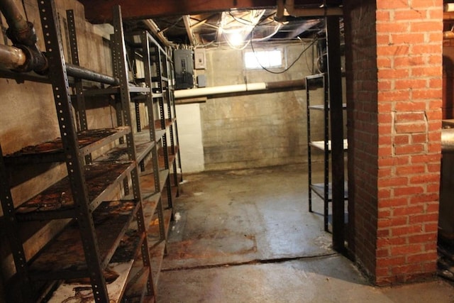 view of below grade area