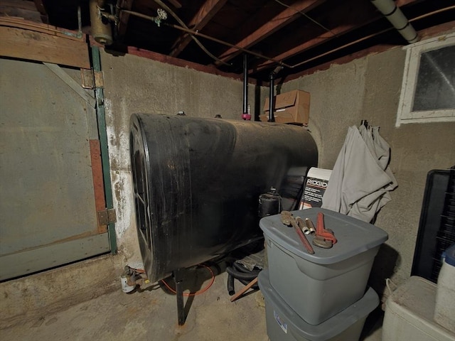 48 Sofia Rd, Stoughton, MA 02072 - utility room featuring oil tank