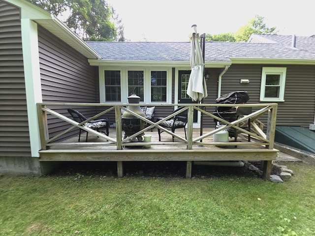 48 Sofia Rd, Stoughton, MA 02072 - view of wooden deck