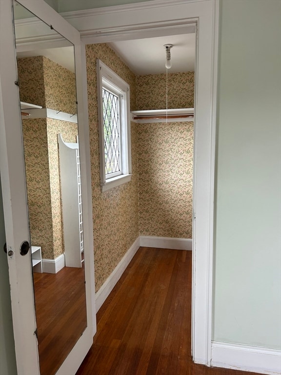 interior space featuring hardwood / wood-style flooring