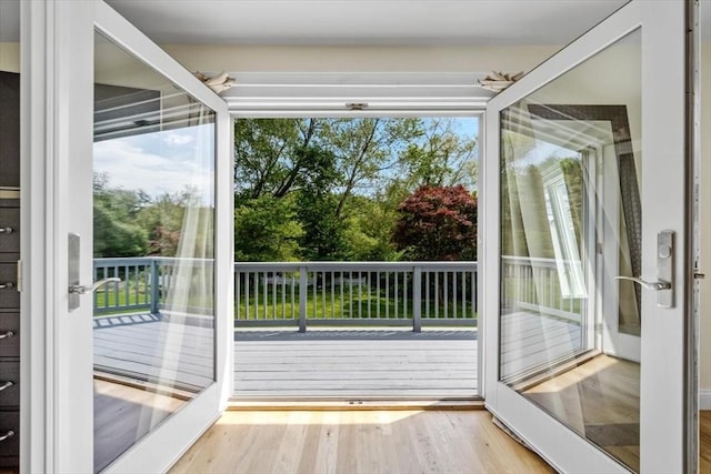 4 Cushing St, Hingham, MA 02043 - entryway featuring wood finished floors