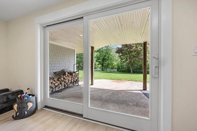 4 Cushing St, Hingham, MA 02043 - entryway featuring wood finished floors