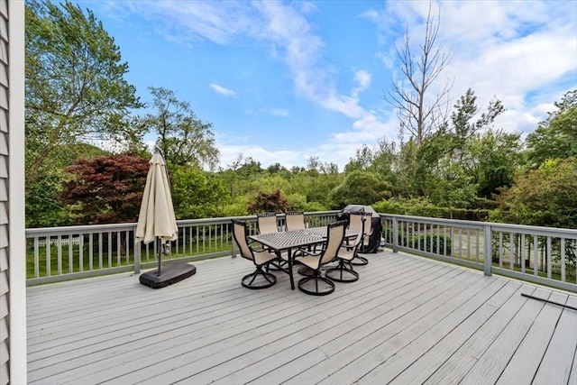 4 Cushing St, Hingham, MA 02043 - wooden deck featuring outdoor dining space