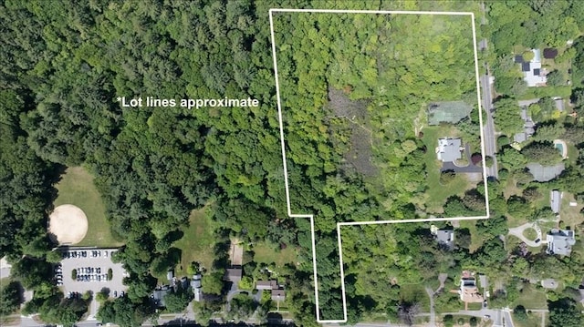 4 Cushing St, Hingham, MA 02043 - map / location with property parcel outlined