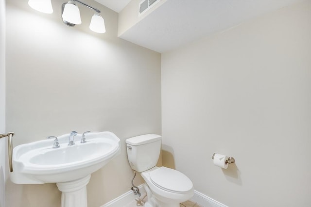 6 Hickorywood, Plymouth, MA 02360 - bathroom with toilet, baseboards, and tile patterned flooring