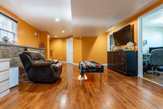 interior space featuring light hardwood / wood-style floors