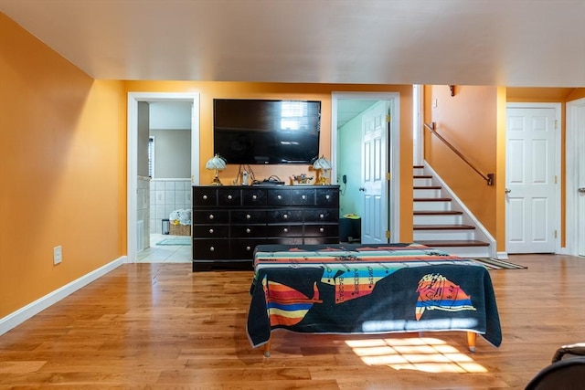 living room featuring hardwood / wood-style flooring