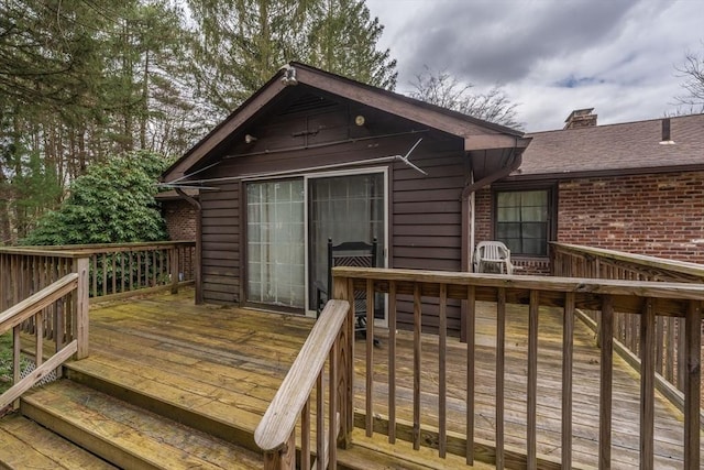 399 Elm St, East Longmeadow, MA 01028 - view of wooden deck