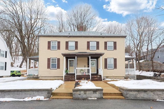 view of front of house with a porch