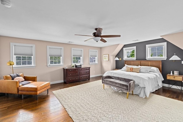 161 Hollett St, Scituate, MA 02066 - bedroom featuring dark wood-style floors and ceiling fan