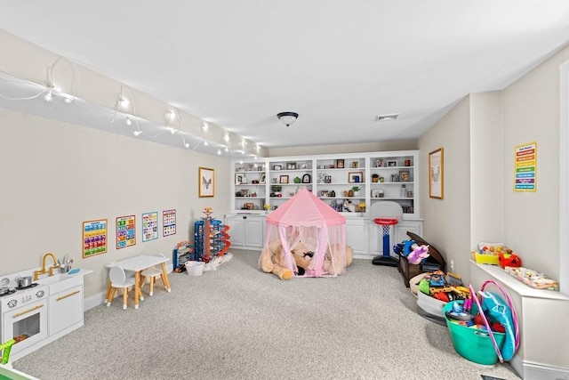 161 Hollett St, Scituate, MA 02066 - rec room with carpet floors