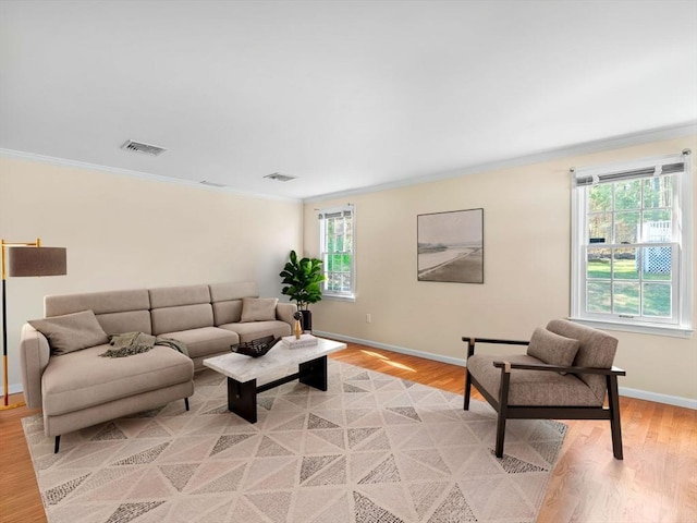 8 Kennedy Ln, Acton, MA 01720 - living room with crown molding, light wood finished floors, and baseboards