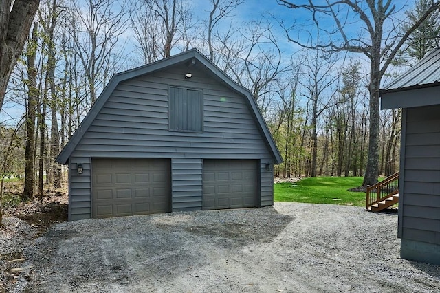 garage featuring a garage