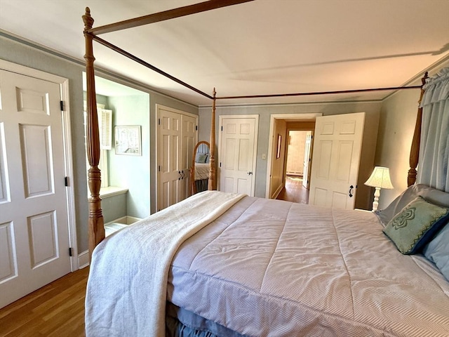 631 Elm St, Dartmouth, MA 02748 - bedroom with wood finished floors