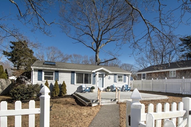 view of front of home