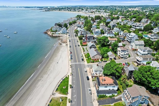 374 Humphrey St Unit 4, Swampscott, MA 01907 - aerial overview of property's location with a nearby body of water and nearby suburban area