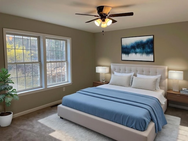 48 N Main St, New Salem, MA 01355 - carpeted bedroom with baseboards and a ceiling fan