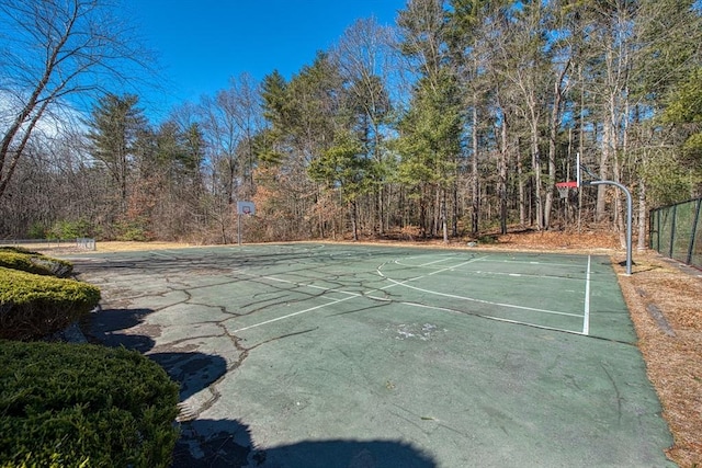 view of basketball court featuring community basketball court