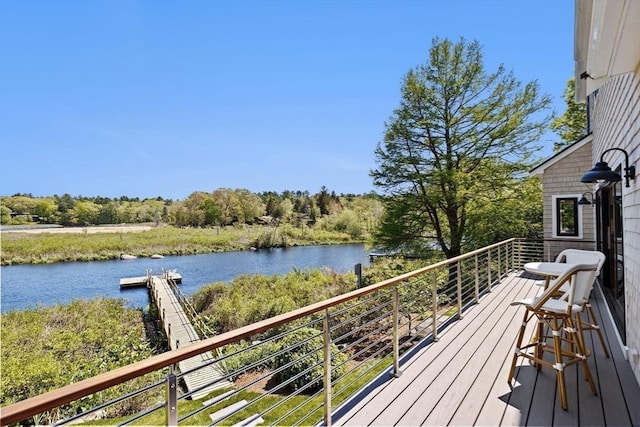 38 Old Shipyard Ln, Hanover, MA 02339 - deck featuring a water view