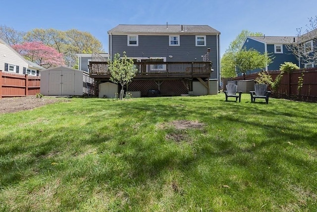 17 Woodcliff Rd, Quincy, MA 02169 - rear view of house with a wooden deck