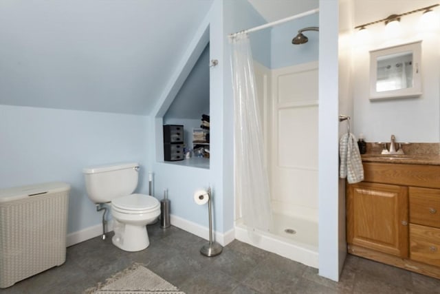 121 Lynnfield St, Lynn, MA 01904 - bathroom with a stall shower, toilet, radiator heating unit, baseboards, and vanity