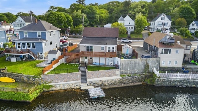 121 Lynnfield St, Lynn, MA 01904 - aerial view of residential area with a nearby body of water