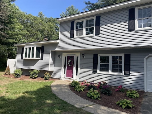 13 Dixon Cir, Holliston, MA 01746 - tri-level home with a garage and a front lawn