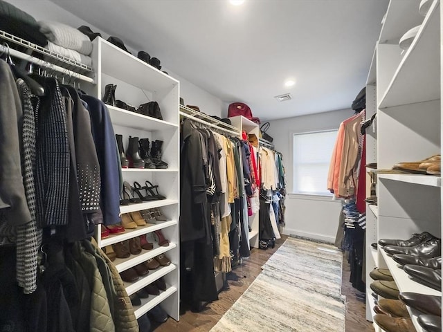 851 Forest St, North Andover, MA 01845 - spacious closet with wood finished floors
