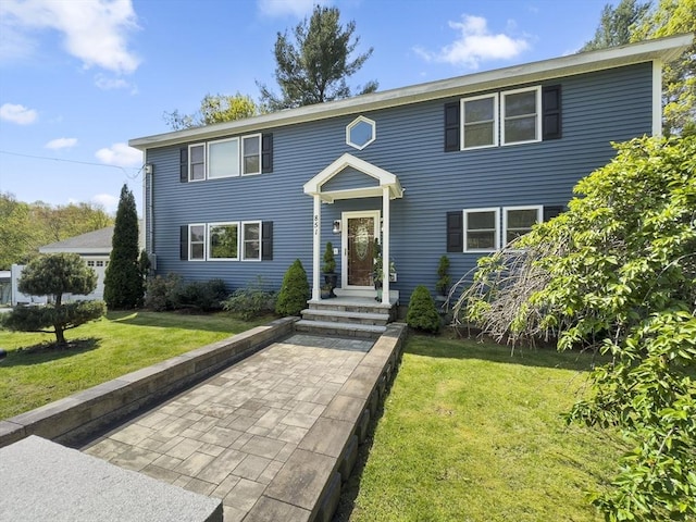 851 Forest St, North Andover, MA 01845 - colonial inspired home featuring a front yard