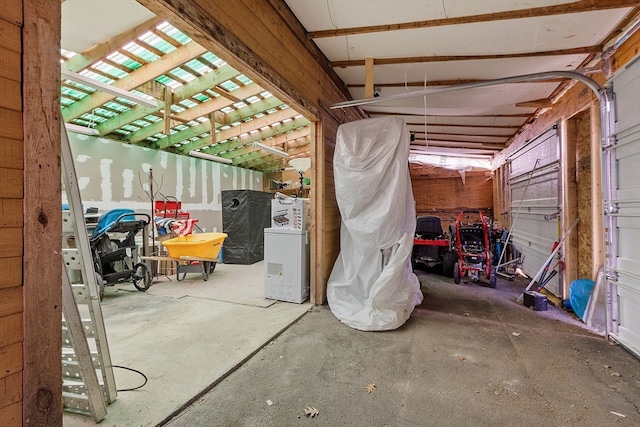 view of patio / terrace featuring washer / dryer