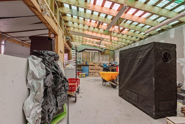 interior space with concrete flooring