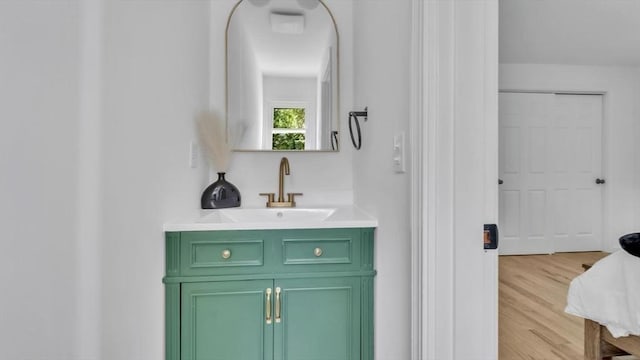 90 Fox Farms Rd, Northampton, MA 01062 - bathroom with vanity and wood finished floors