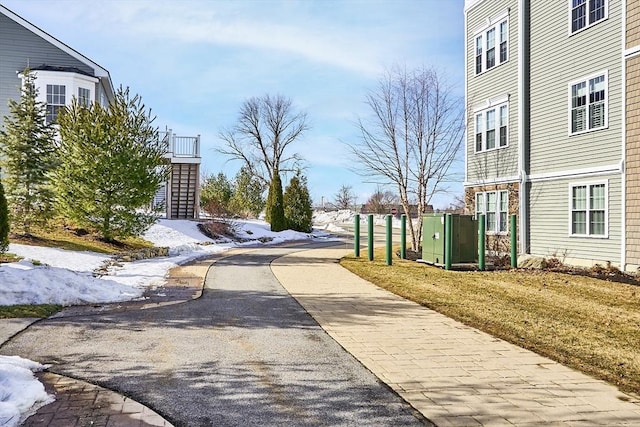 view of street with sidewalks