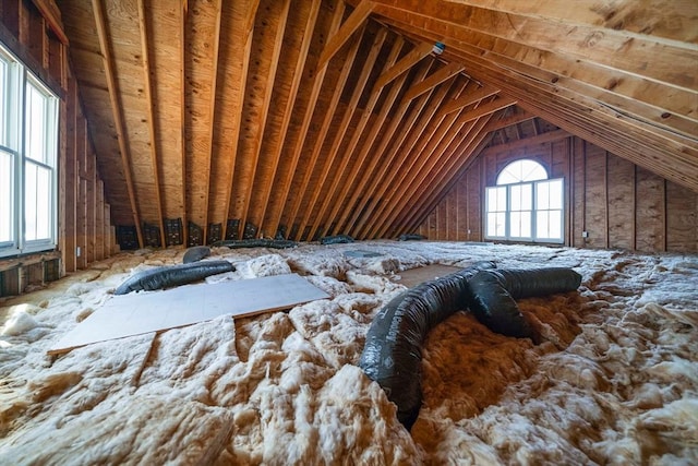 view of attic