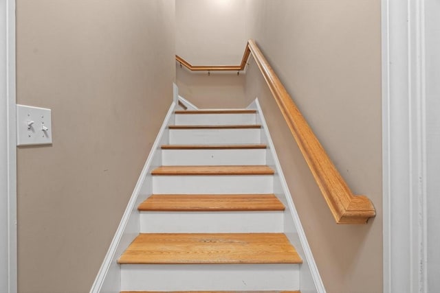 view of stairway