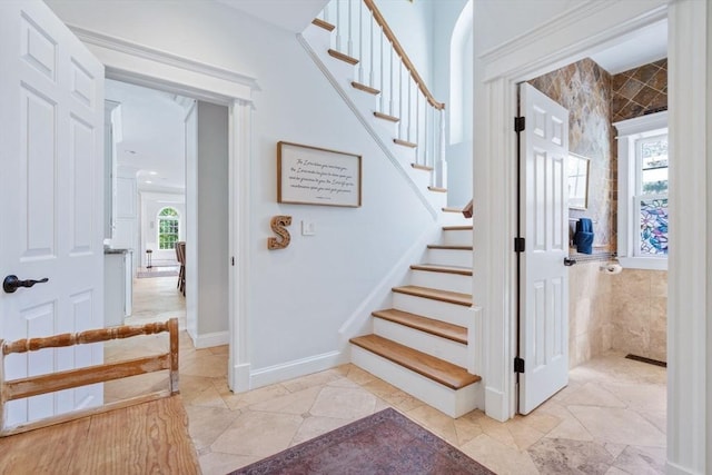 view of stairs