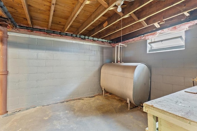 7 Burgess St, Methuen, MA 01844 - unfinished below grade area featuring oil tank