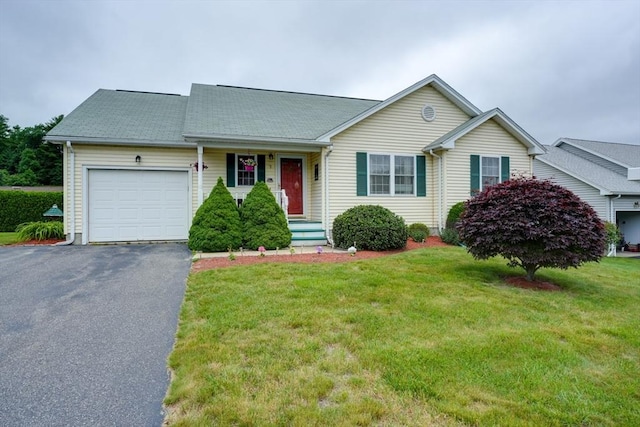 7 Chandler Way Unit 7, Northborough, MA 01532 - view of front of home with a garage, driveway, and a front lawn
