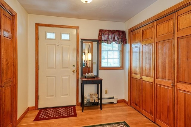 7 Chandler Way Unit 7, Northborough, MA 01532 - foyer with light wood-style floors and baseboard heating