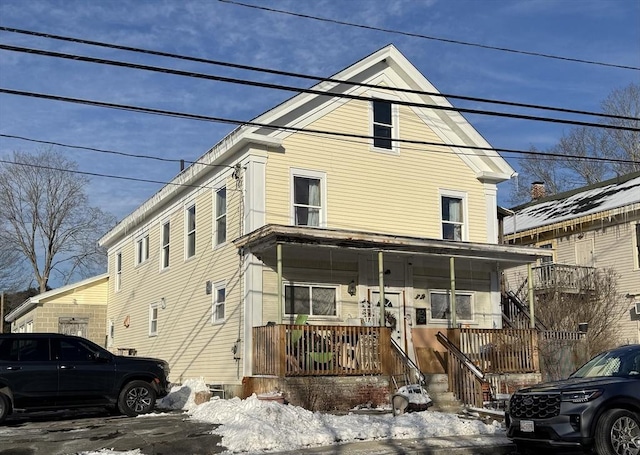 view of front of house with a porch