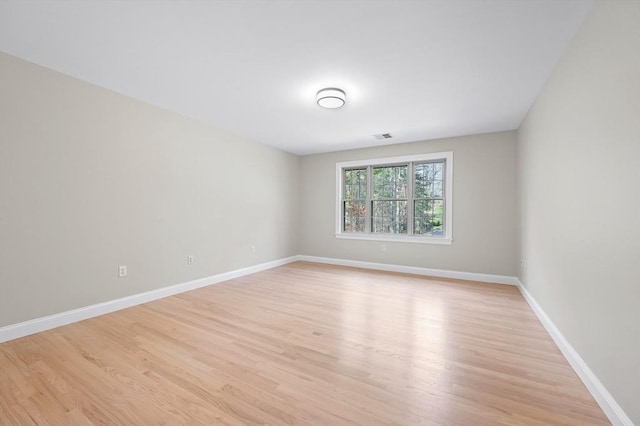 46 Mansfield Ave, Norton, MA 02766 - spare room featuring light wood finished floors, visible vents, and baseboards