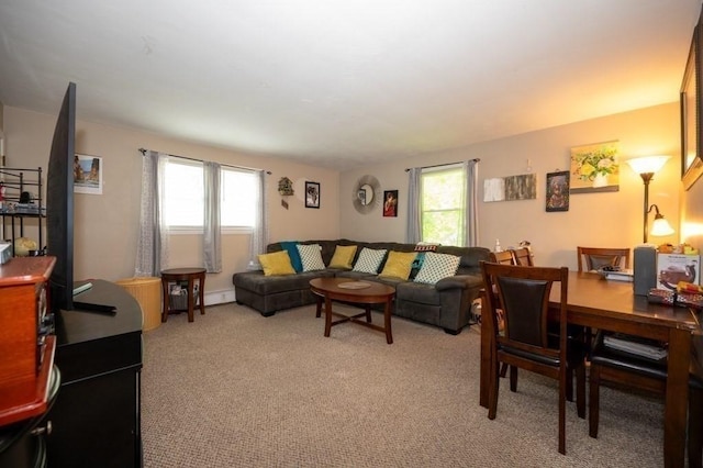 60 High Ridge Rd, Worcester, MA 01602 - living room featuring healthy amount of natural light and light colored carpet