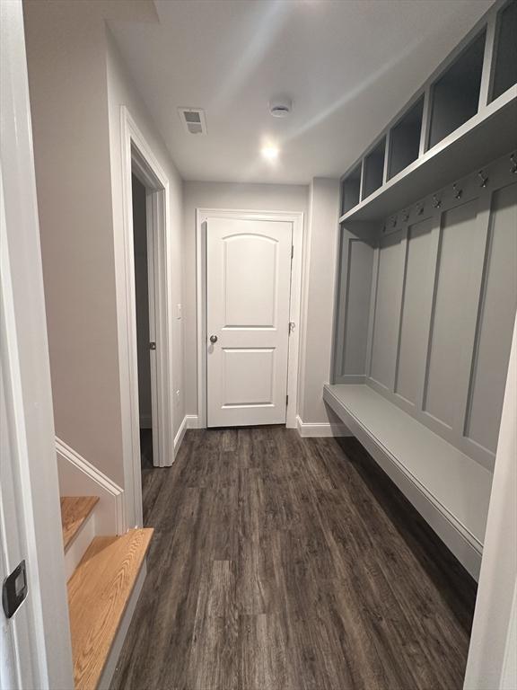 58 Dudley Rd, Billerica, MA 01821 - mudroom featuring dark wood-style floors and baseboards